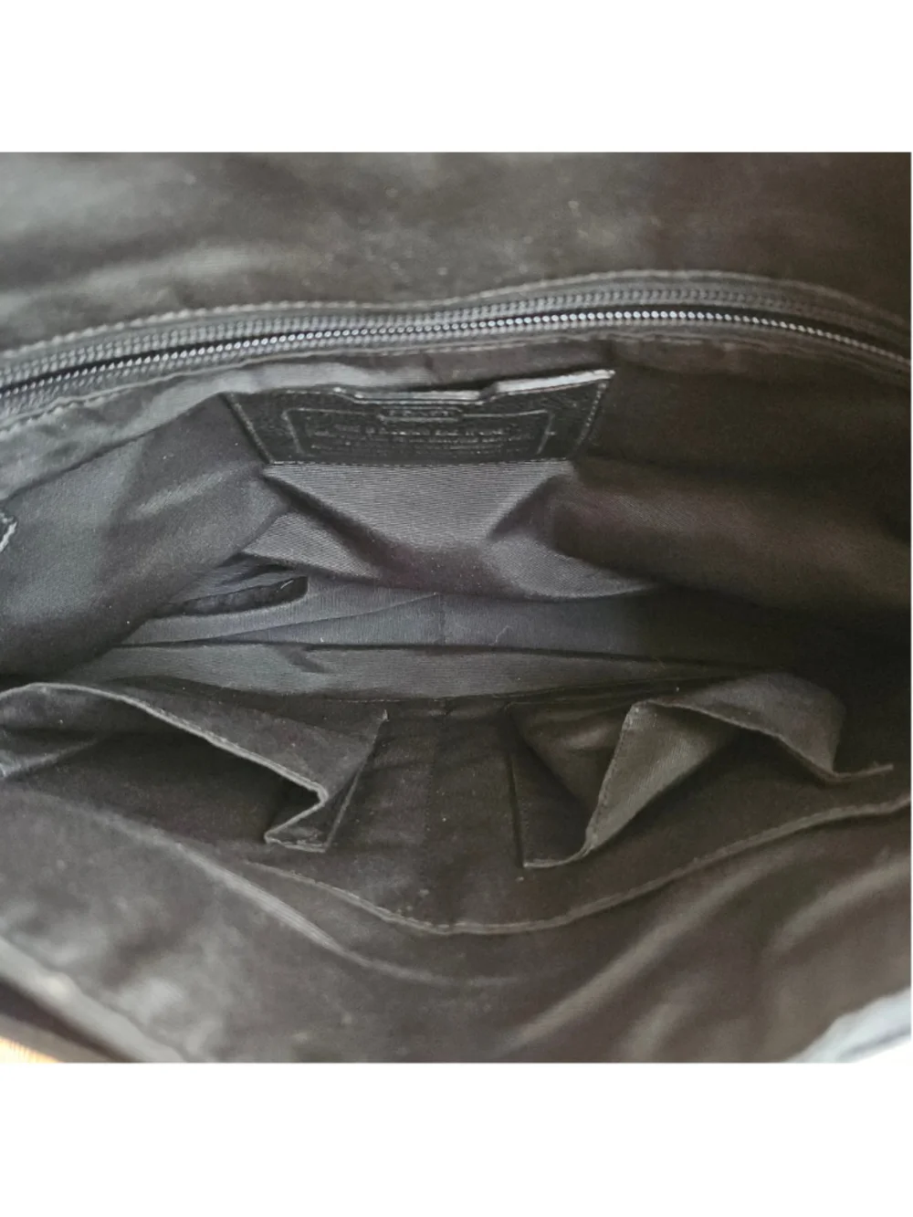 Vintage Coach Camden Messenger Bag Black Leather Laptop